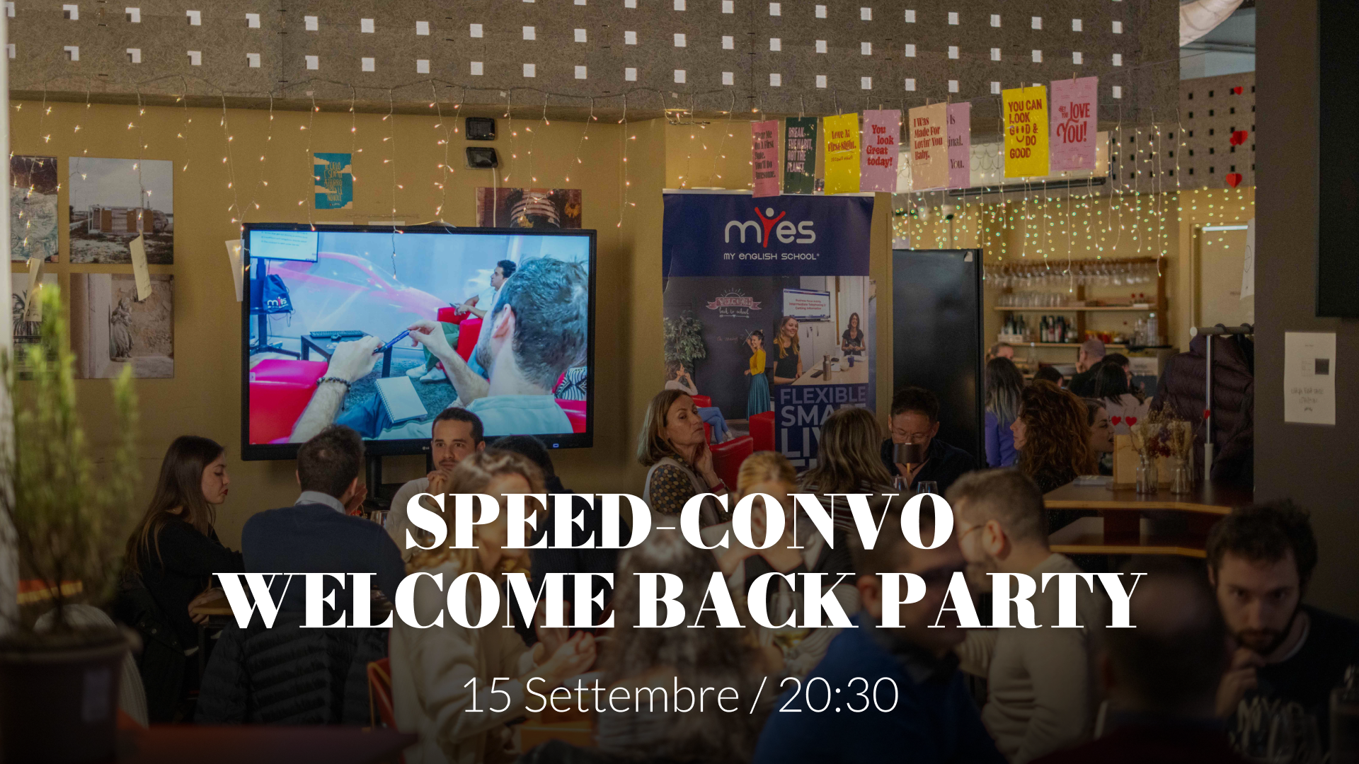 Speed Convo – Welcome back party by MYES Catania- Aperitivo Linguistico