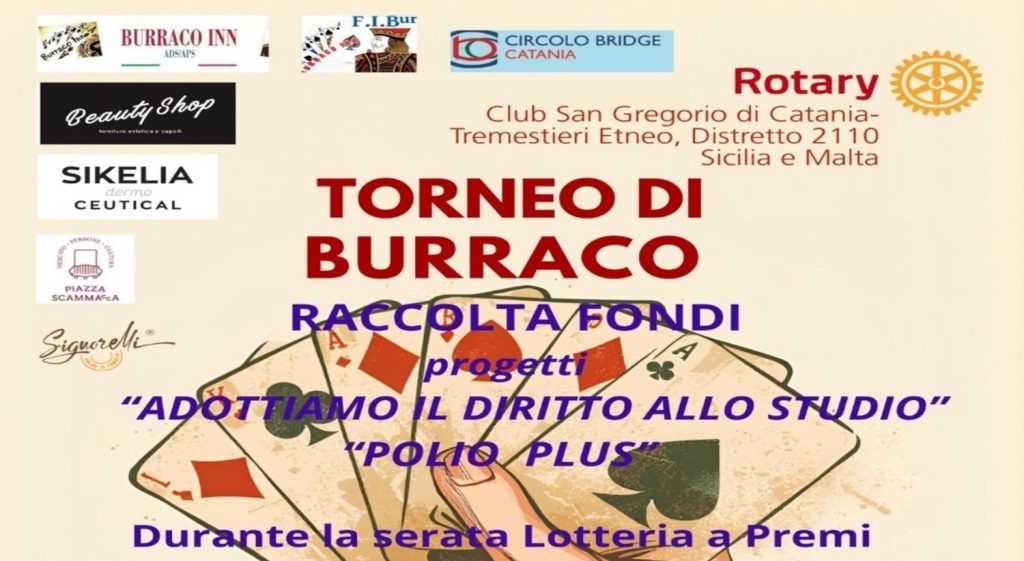 Torneo di burraco - raccolta fondi