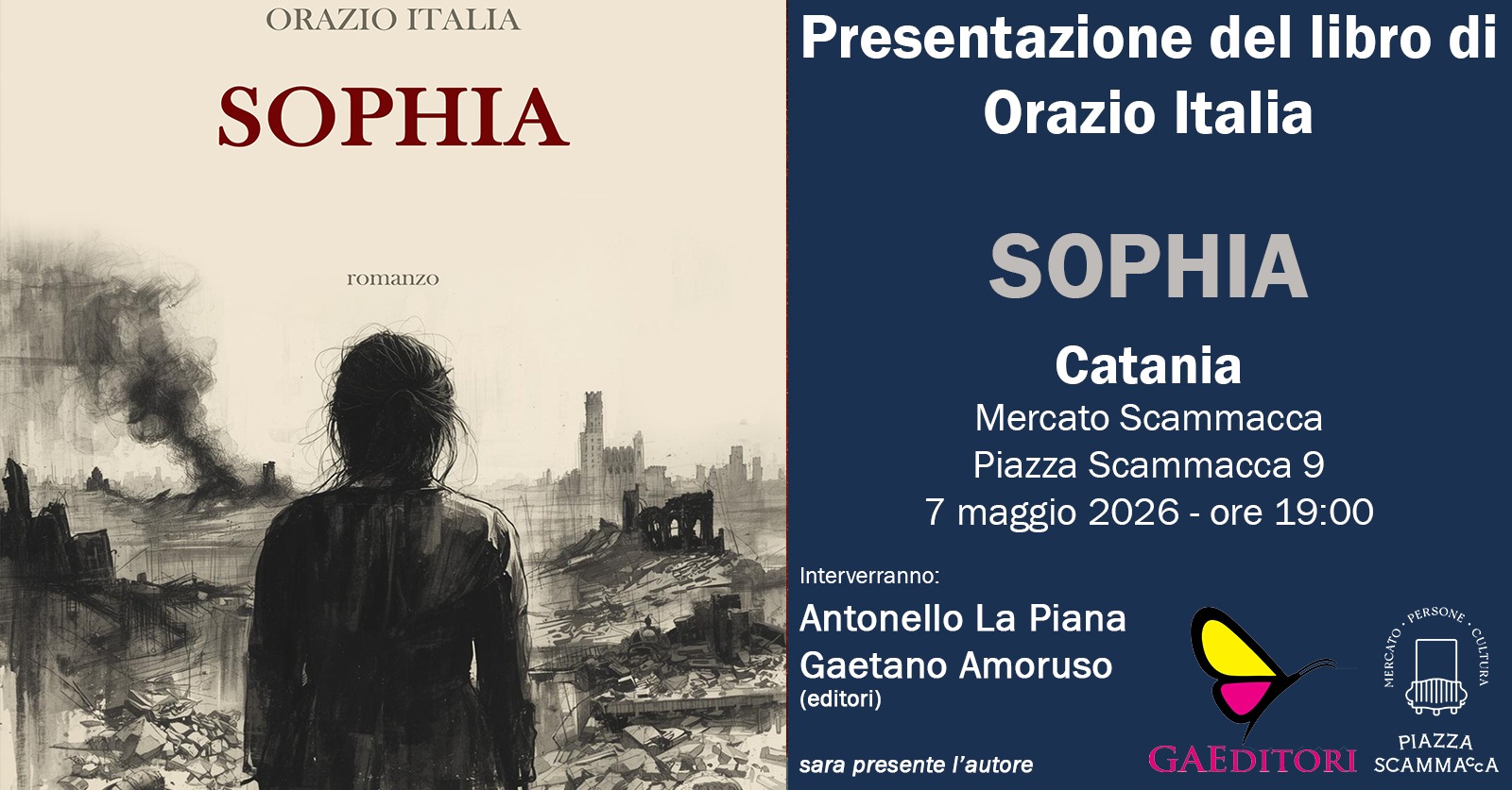 Sophia - Da una storia vera, uno sguardo dal basso sulle guerre - Presentazione libro