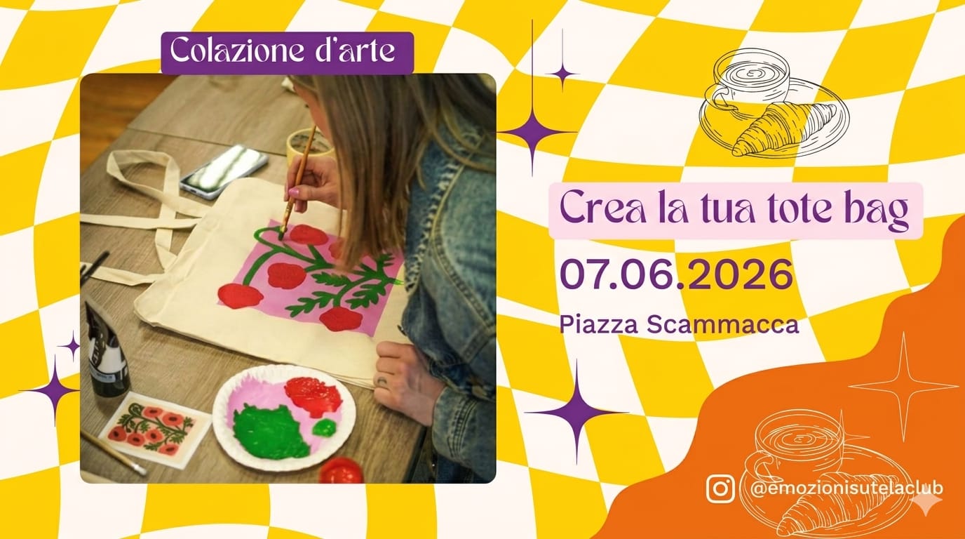 Crea la tua tote bag - Colazione d'arte