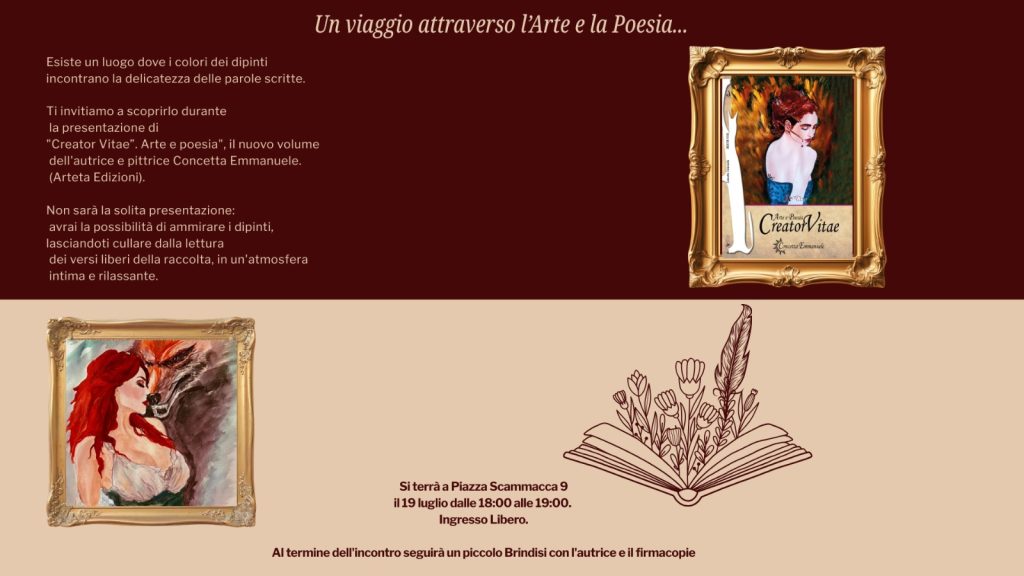 Presentazione - Creator Vitae. Arte e poesia