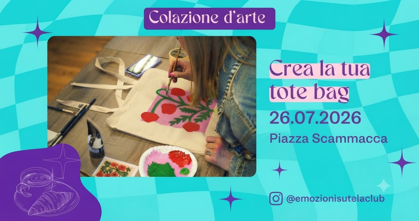 Crea la tua tote bag - Colazione creativa